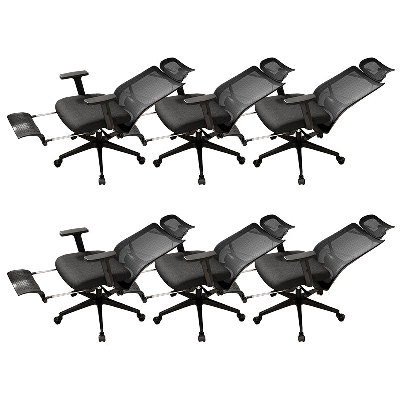 Ergonomic Mesh Task Chair Adjustable Arms with Footrest Office Chair