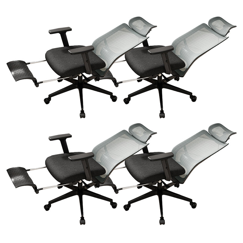 Ergonomic Mesh Task Chair Adjustable Arms with Footrest Office Chair