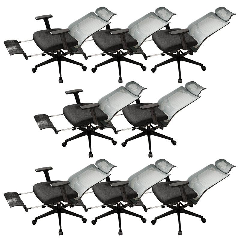 Ergonomic Mesh Task Chair Adjustable Arms with Footrest Office Chair