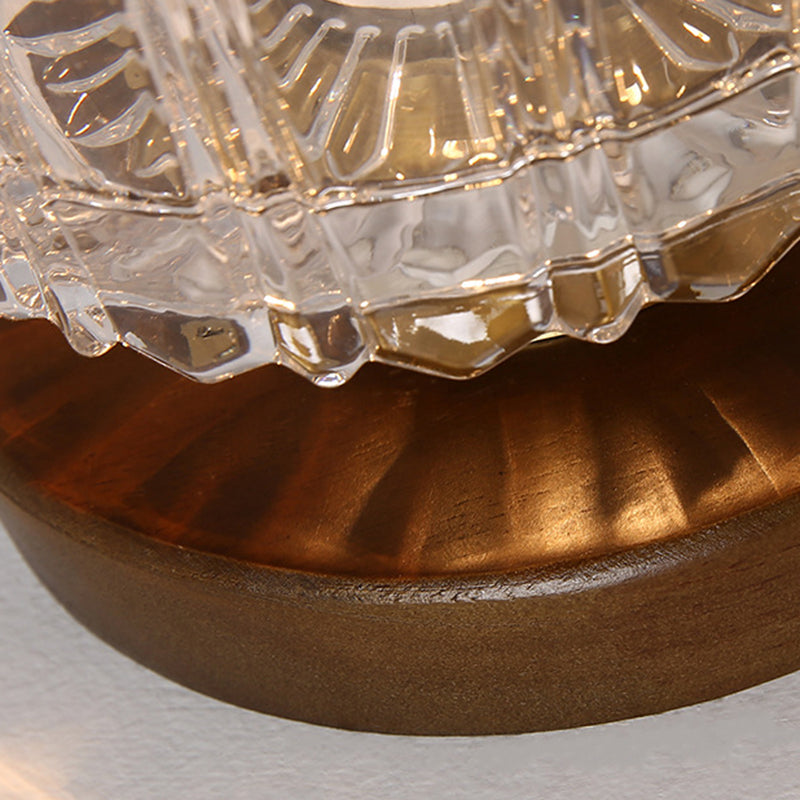 Single Brown Flush Mount Lighting Modernism Down Shaded Ceiling Light