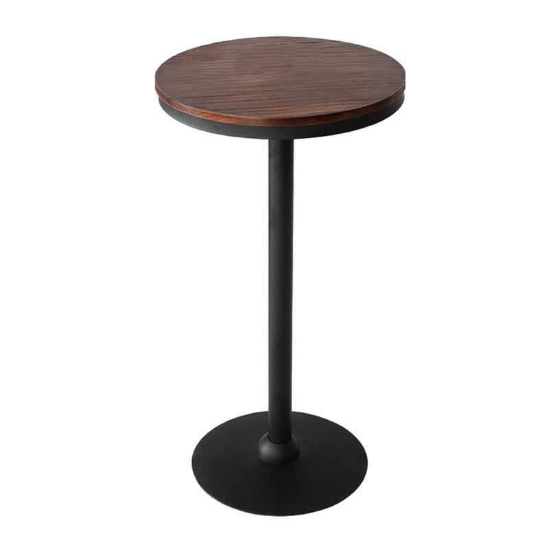 Industrial 1/3/4/5 Pieces Solid Wood Bar Table Set Fixed Table Counter Table