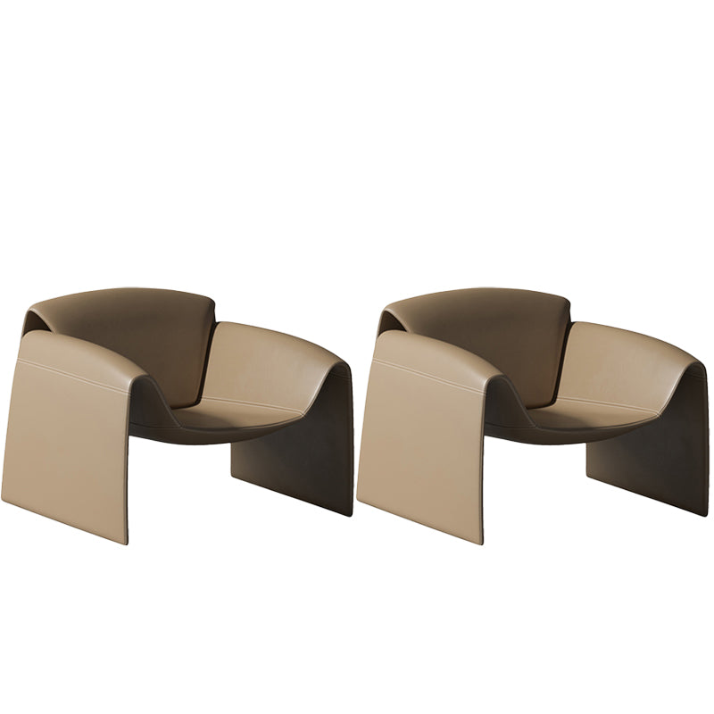 24.80" Wide Arm Chair Faux Leather Arms Included Chair for Living Room