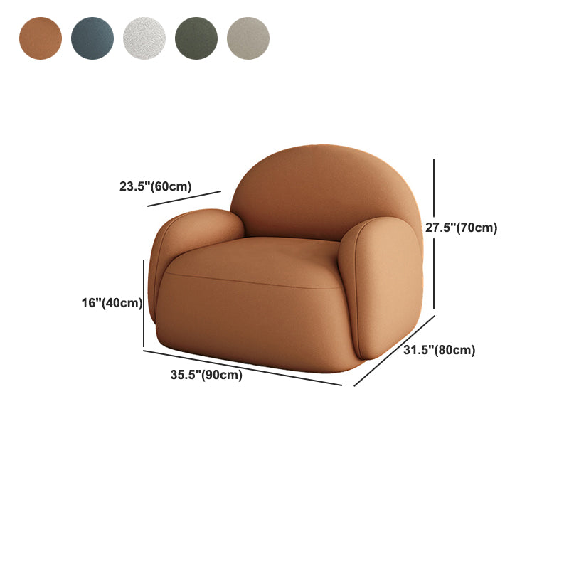 31.5" Wide Scandinavian Single Sofa Chair Fixed Back Arm Chair for Living Room