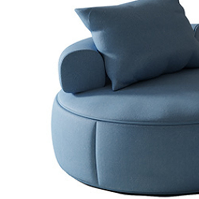 Nordic Style Handless Imitation Leather Curved Back Parsons Chair