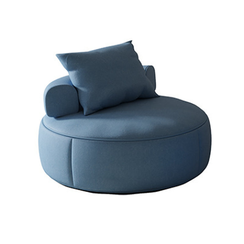 Nordic Style Handless Imitation Leather Curved Back Parsons Chair
