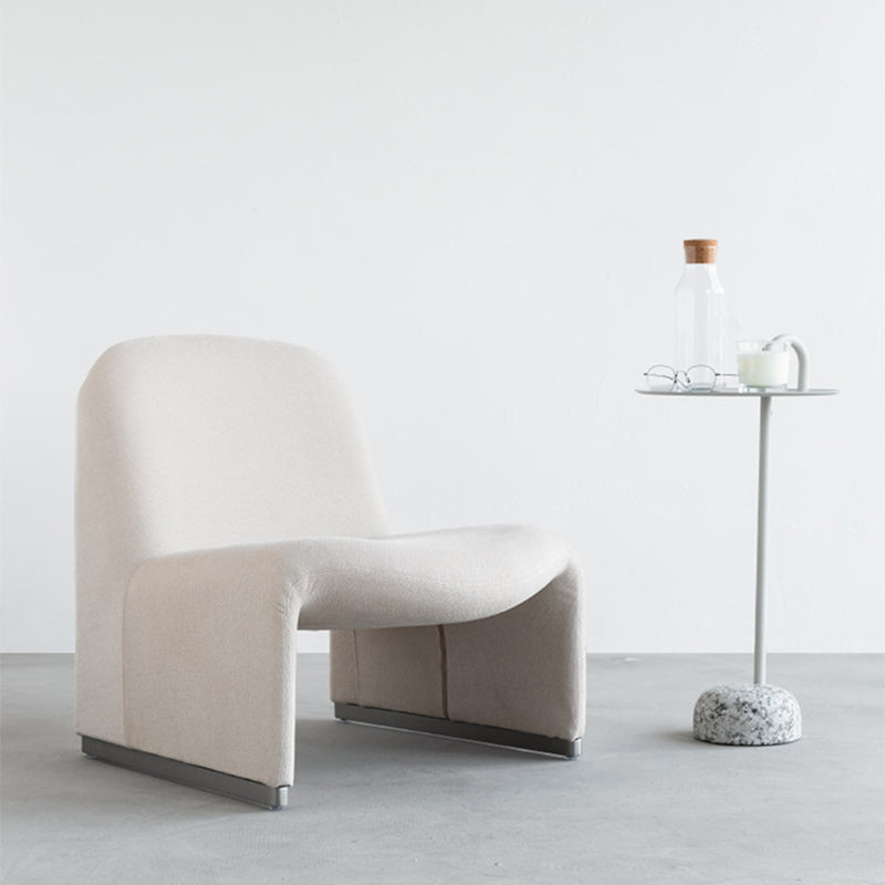 23.2"Wide Tight Back Armless Single Accent Chair for Apartment