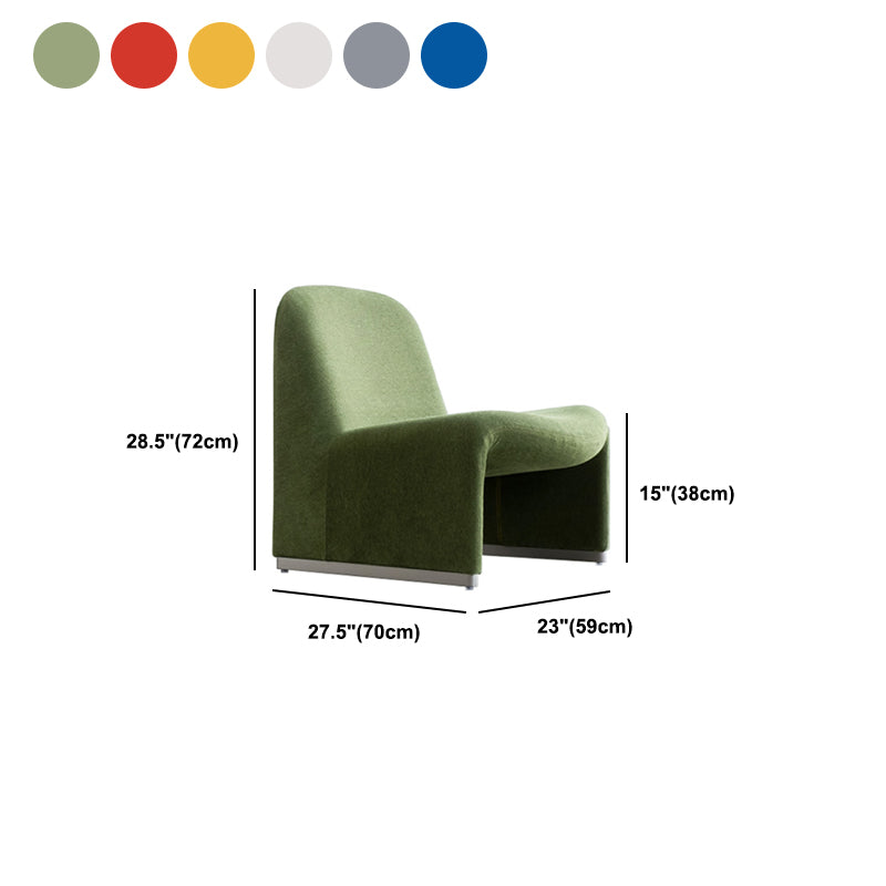 23.2"Wide Tight Back Armless Single Accent Chair for Apartment