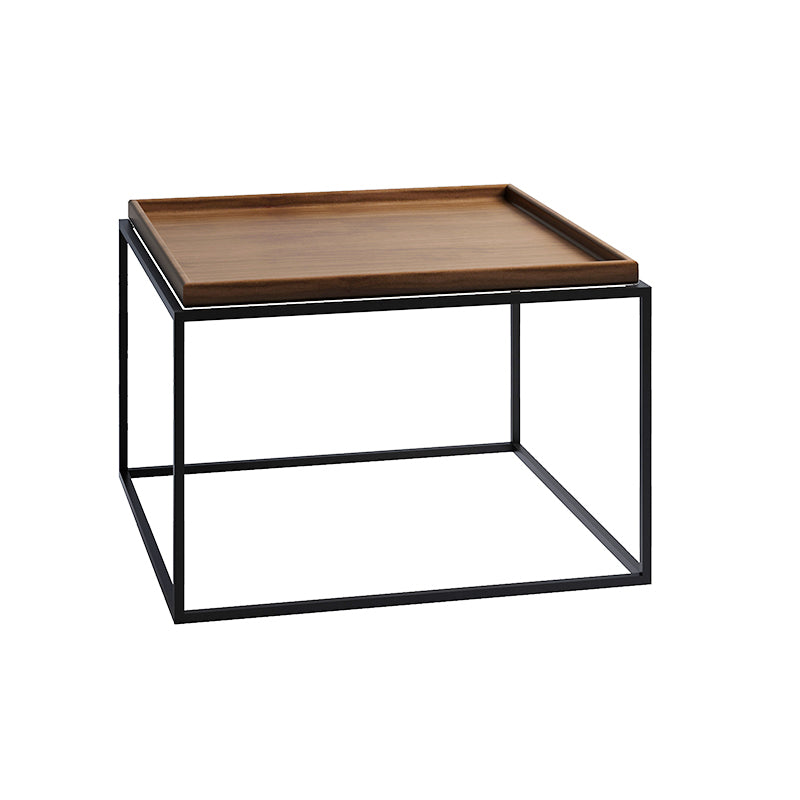 Modern Frame Wooden Coffee Table Rectangular Top Shape Folding Cocktail Table