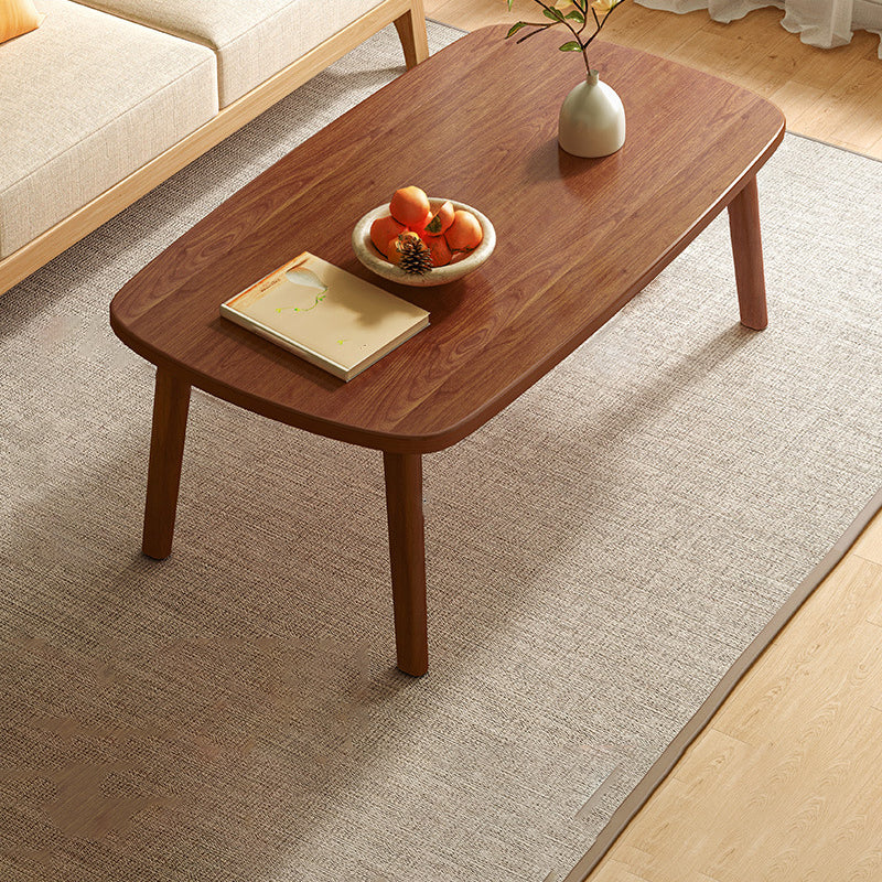 Scandinavian 4 Legs Coffee Table Wooden Coffee Table Set for Living Room