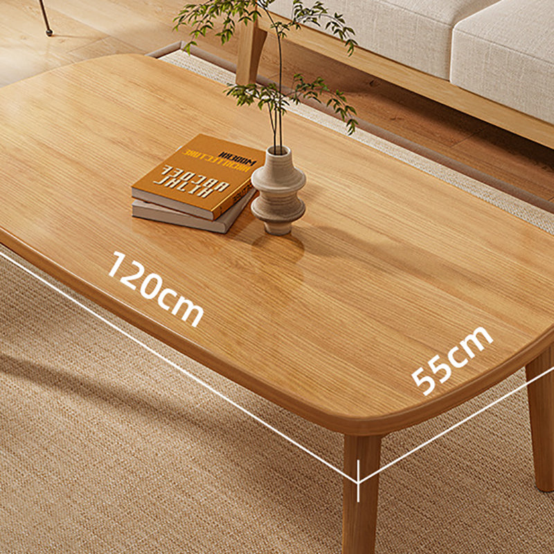 Scandinavian 4 Legs Coffee Table Wooden Coffee Table Set for Living Room