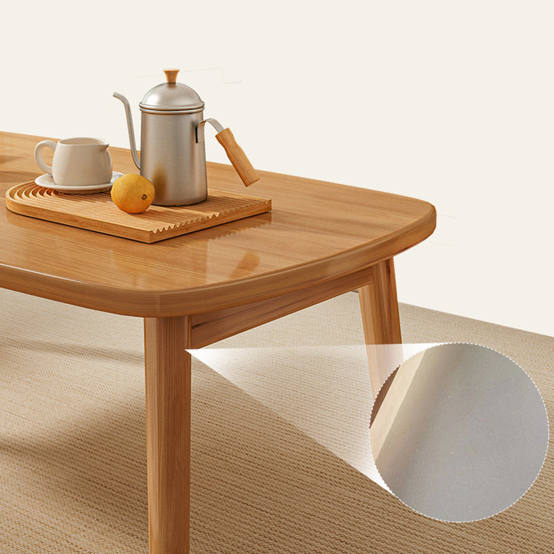 Scandinavian 4 Legs Coffee Table Wooden Coffee Table Set for Living Room