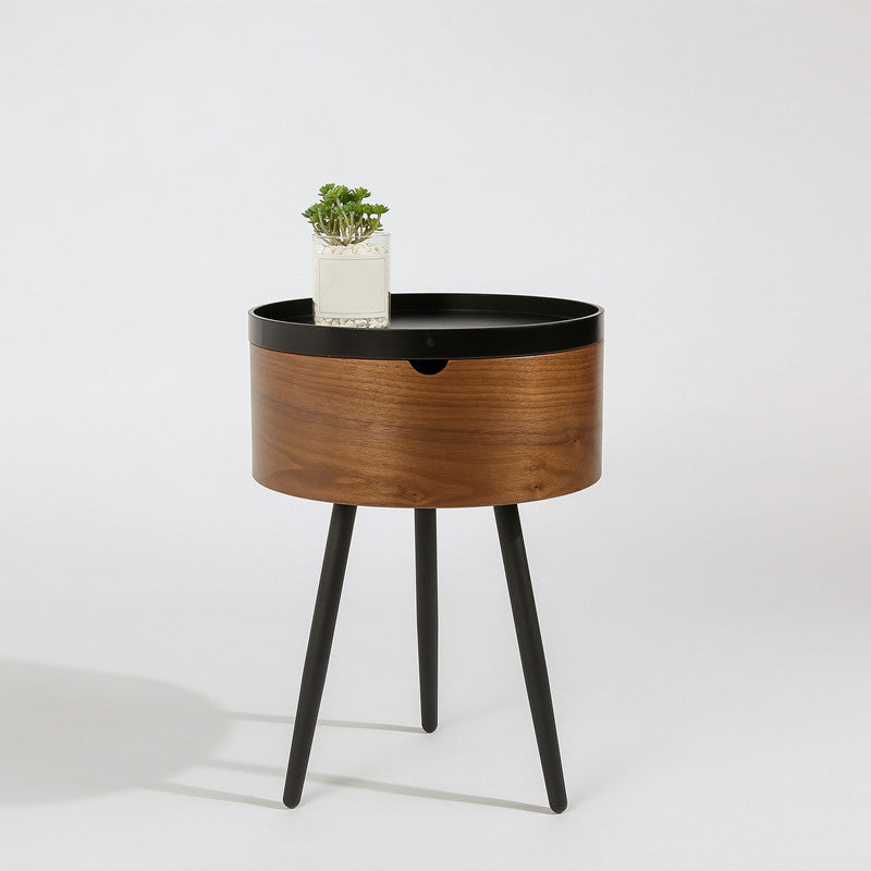 3/4 Legs Base Design Round Metal/wood Table Modern Style Coffee Table
