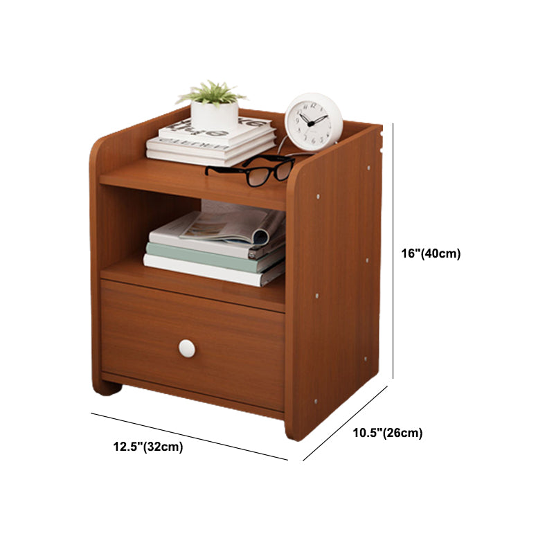 Modern Nightstand Wooden Night Table with Drawers for Bedroom