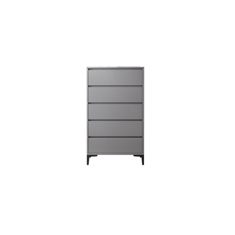 Contemporary Rectangle Accent Chest, Wooden Chest in Grey with Drawers