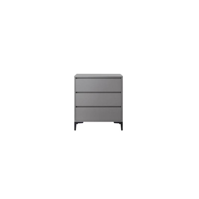 Contemporary Rectangle Accent Chest, Wooden Chest in Grey with Drawers