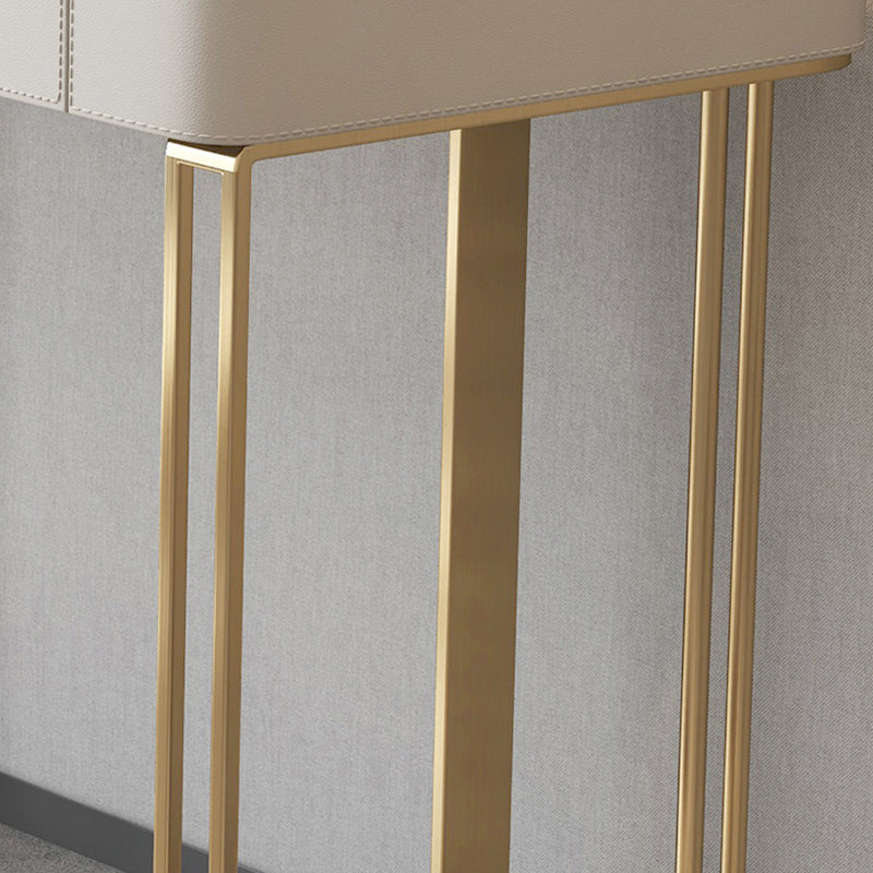 Glam 29.5" Tall Makeup Vanity Desk 2-Drawer Wood Dressing Table