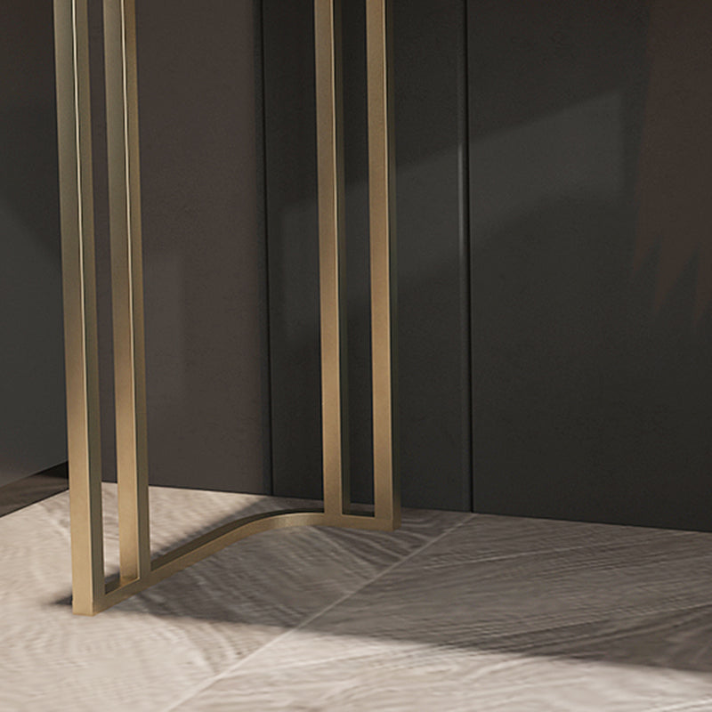 Contemporary Vanity Makeup Table Set 2-Drawer Wood Dressing Table