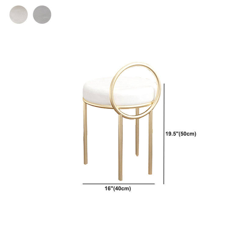 Contemporary Vanity Makeup Table Set 2-Drawer Wood Dressing Table