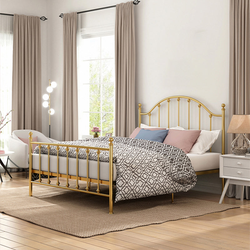 47.24" Modern Style Metal Bed Frame with Headboard and Footboard