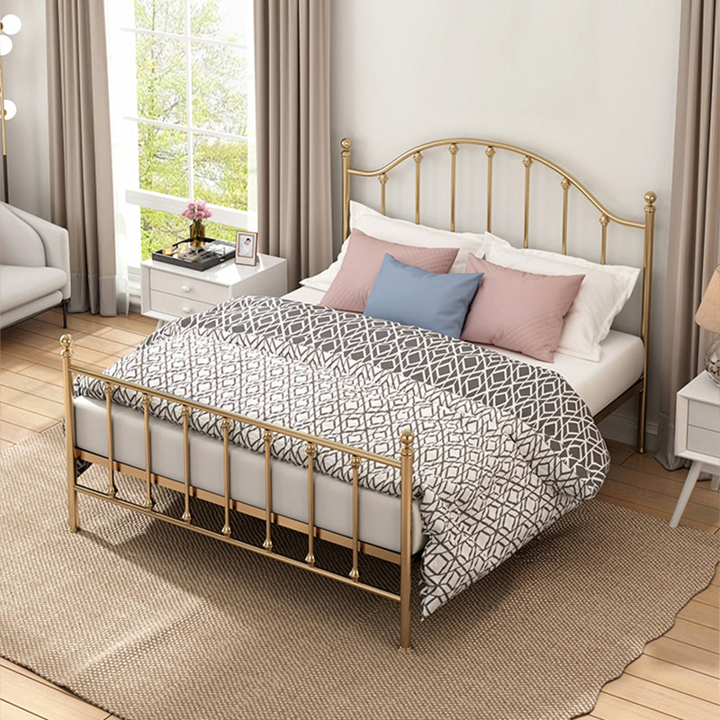 47.24" Modern Style Metal Bed Frame with Headboard and Footboard