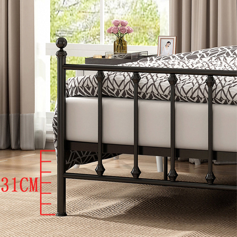 47.24" Modern Style Metal Bed Frame with Headboard and Footboard