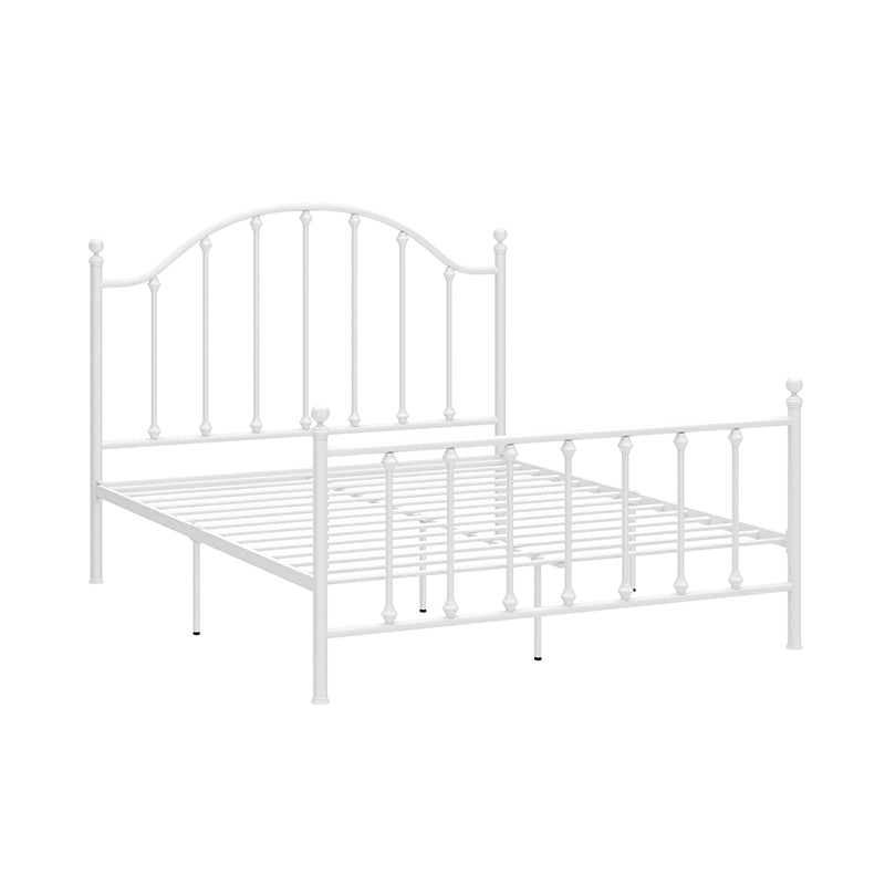 47.24" Modern Style Metal Bed Frame with Headboard and Footboard