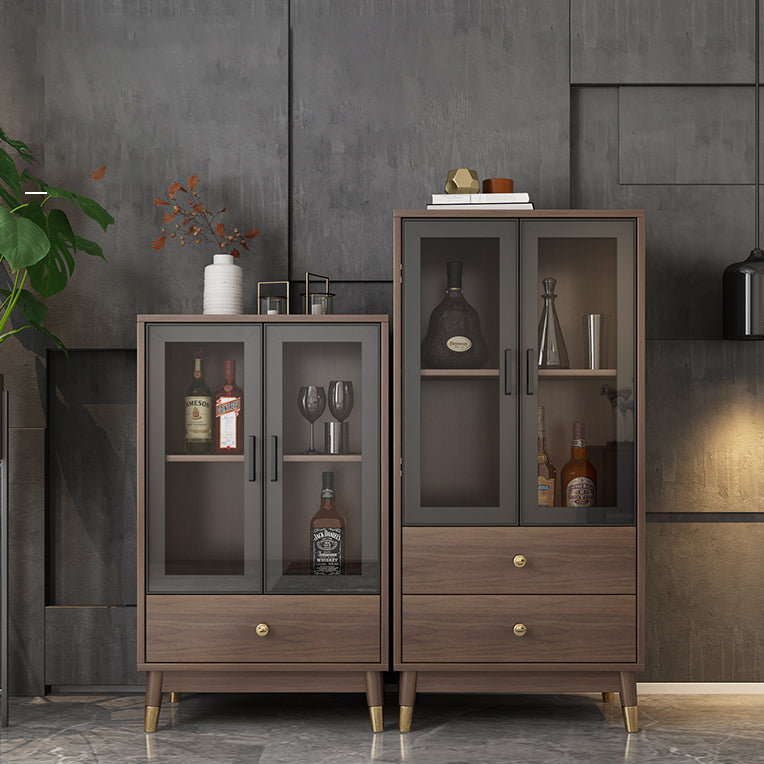 Glam Style Cupboard Artificial Wood Frame Kitchen Sideboard for Dining Room