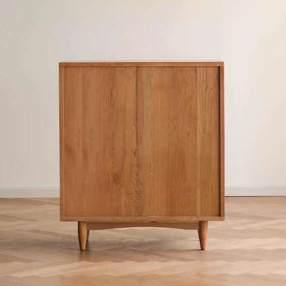 4 Doors 33"L Server Simple Style Wood Frame Buffet Server for Dining Room