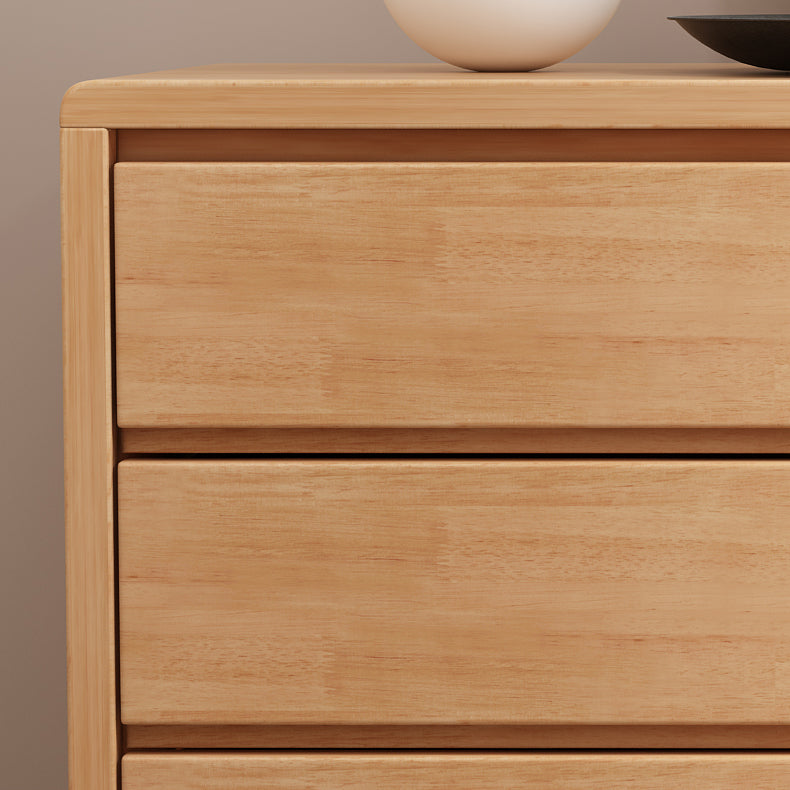 Rubber Wood Dining Room Sideboard Cabinet 35.5"L Modern Credenza with Drawers and Storage