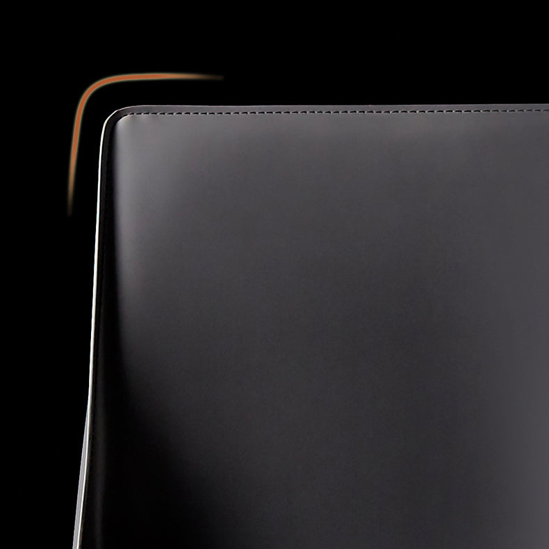 Solid Back Chair Contemporary Modern Leather Indoor-Outdoor Side Chair