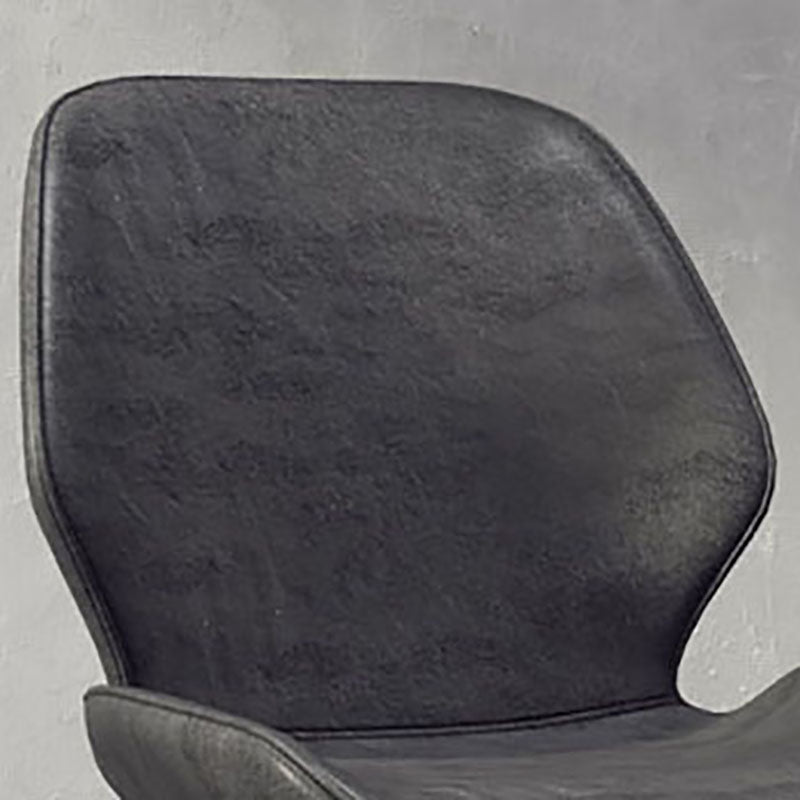 Contemporary Dining Chair Kitchen Wingback Armless Side Chair with Metal Legs