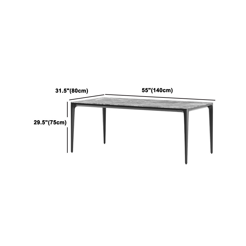 Modern Grey 1/4/5/7 Pieces Dinette Set Rectangle Legs Indoor Dining Table Set