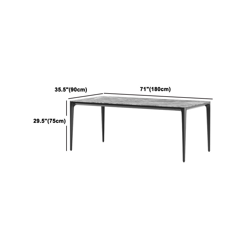 Modern Grey 1/4/5/7 Pieces Dinette Set Rectangle Legs Indoor Dining Table Set
