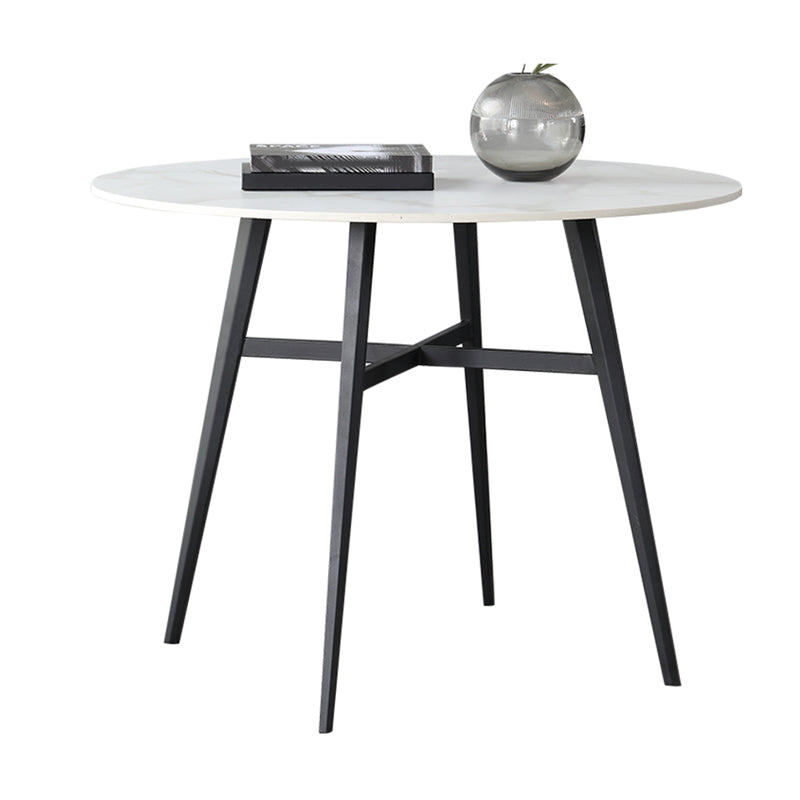 Contemporary Dining Furniture Set 1/2/3/5 Pcs Sintered Stone Dining Table and Chairs