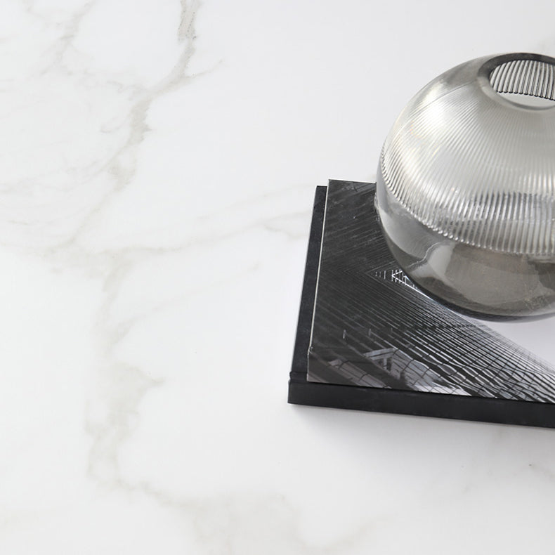 Contemporary Dining Furniture Set 1/2/3/5 Pcs Sintered Stone Dining Table and Chairs