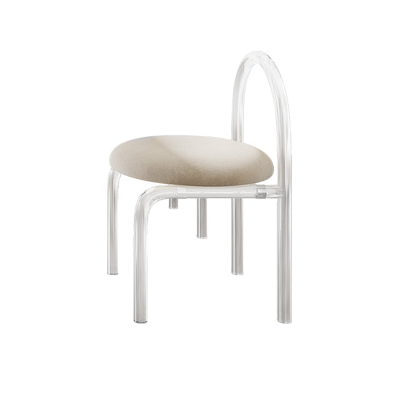 Modern Dining Set 1/2/5 Pcs Rectangle Acrylic Frame Dining Table and Chairs