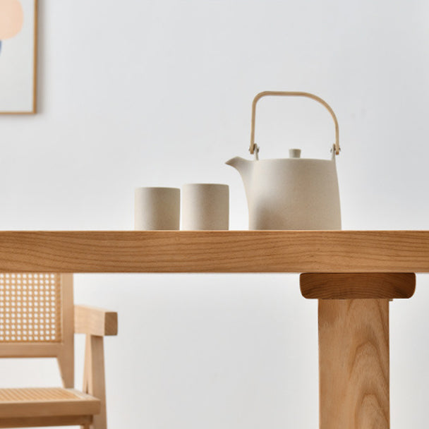 Modern Furniture Dining Set 1/2/4/5/6 Pcs Solid Wood Dining Table and Chairs