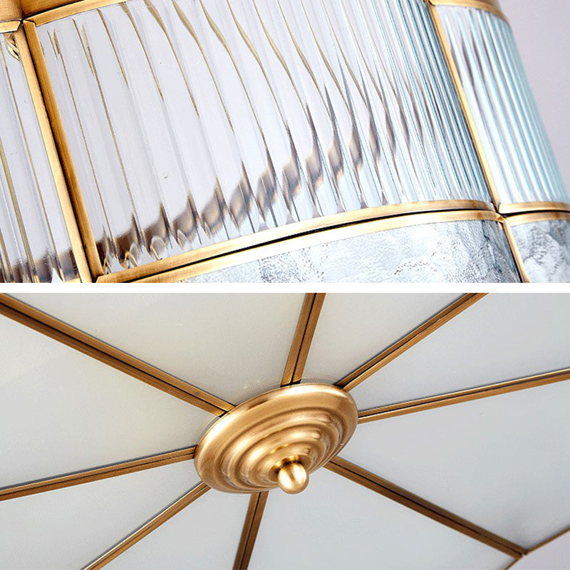 Metal Geometric Flush Mount Lamp Contemporary Style Multi Lights Flush Ceiling Lights