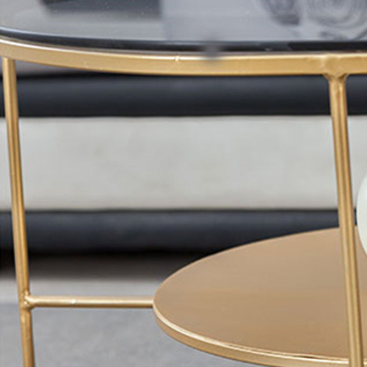 Modern X-Base Coffee Cocktail Table Glass Top Coffee Cocktail Table for Living Room