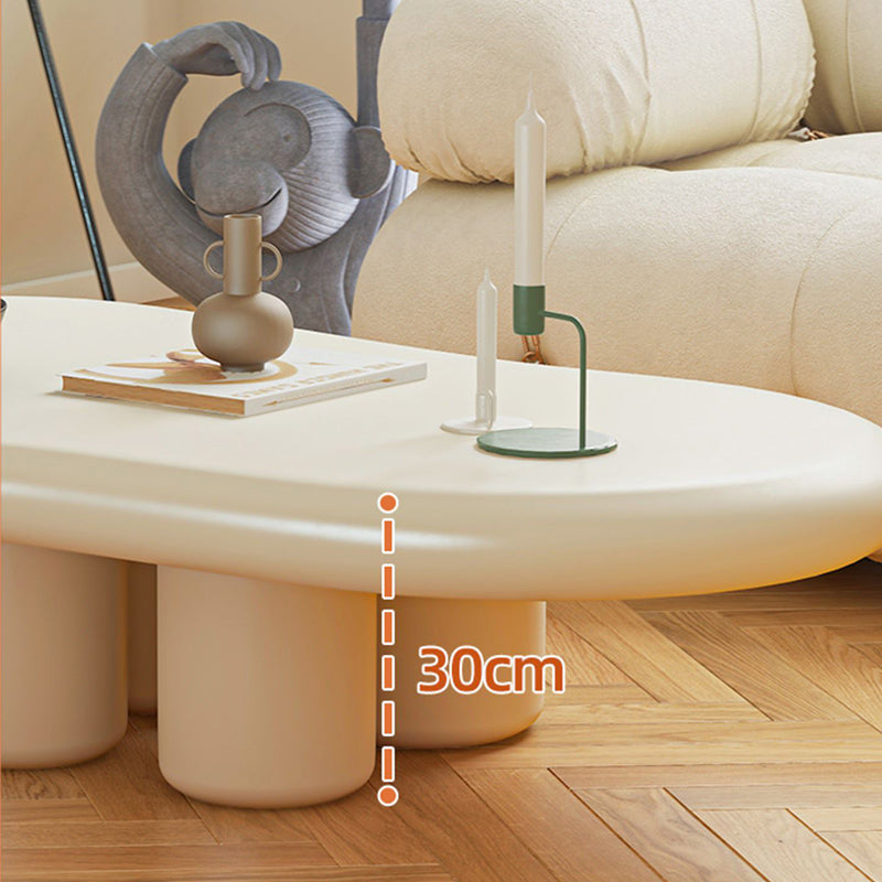 Scandinavian Wooden Cocktail Table Free form 3 Legs Coffee Cocktail Table for Bedroom