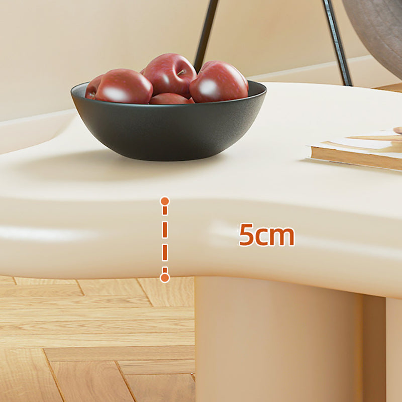 Scandinavian Wooden Cocktail Table Free form 3 Legs Coffee Cocktail Table for Bedroom