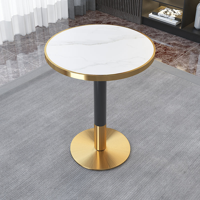 Glam Pedestal Coffee Table Set Slate Rectangular Coffee Table Set for Home