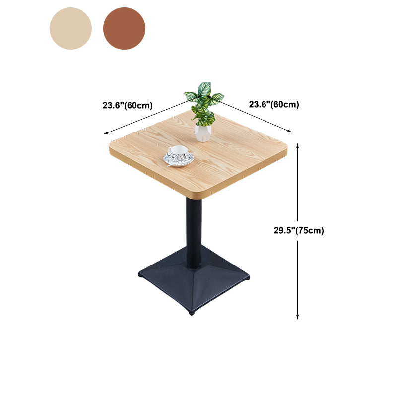 29.53" Tall Contemporary Style Coffee Cocktail Table Metal Pedestal Coffee Table