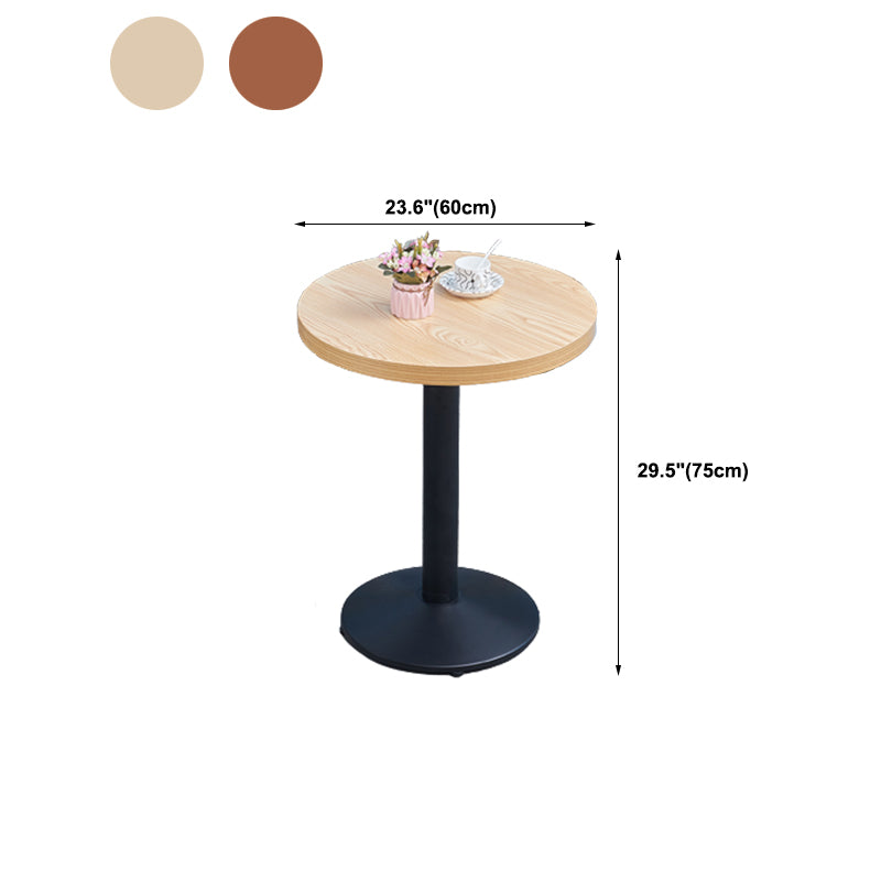 29.53" Tall Contemporary Style Coffee Cocktail Table Metal Pedestal Coffee Table