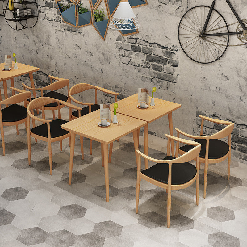 29.53" Tall Contemporary Style Coffee Cocktail Table Wooden Coffee Table