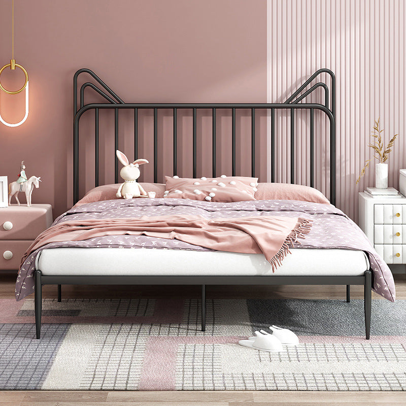 Glam Open-Frame Bed with Rectangle Headboard Metal Frame Bed