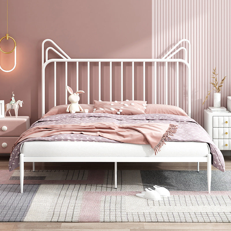 Glam Open-Frame Bed with Rectangle Headboard Metal Frame Bed