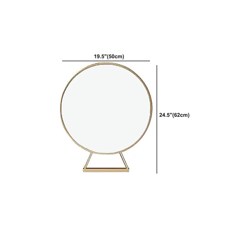 1-Drawer Makeup Vanity Table with Mirror & Stool Luxurious Stone/Leather Dresser