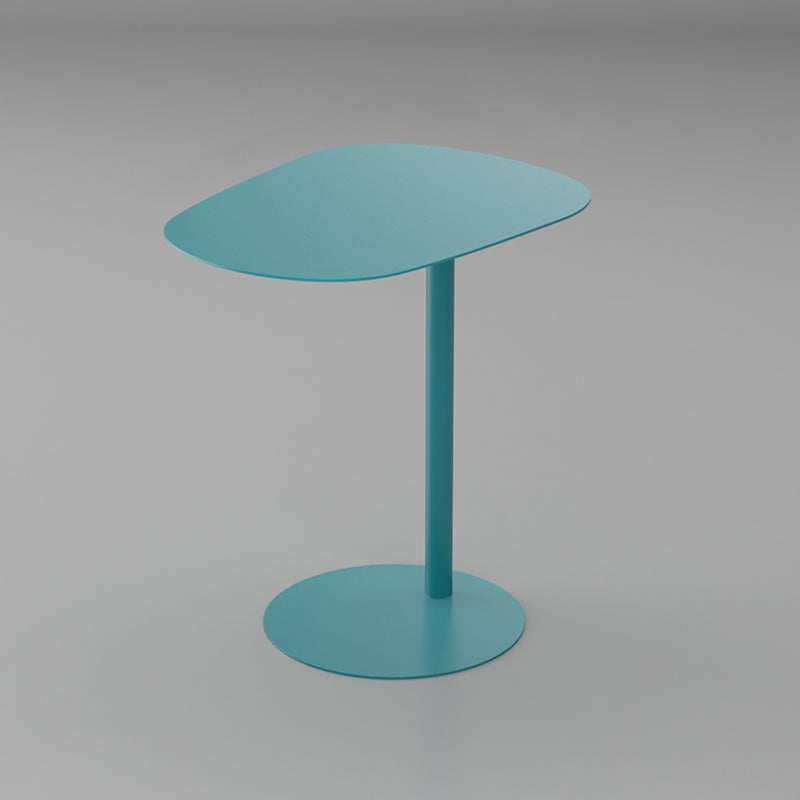 Mid-Century Side End Table Pedestal Naturally Shaped End Table