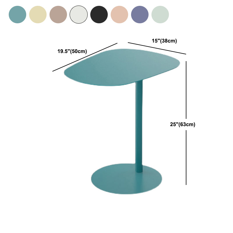 Mid-Century Side End Table Pedestal Naturally Shaped End Table